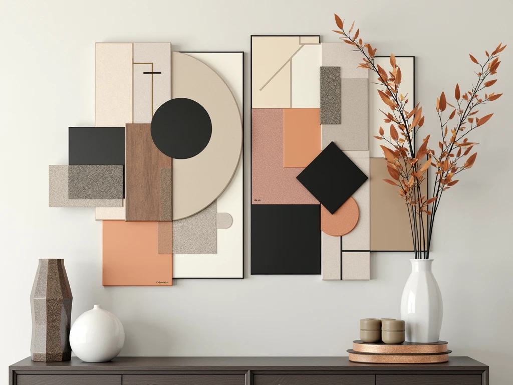 Modern geometric wall art set